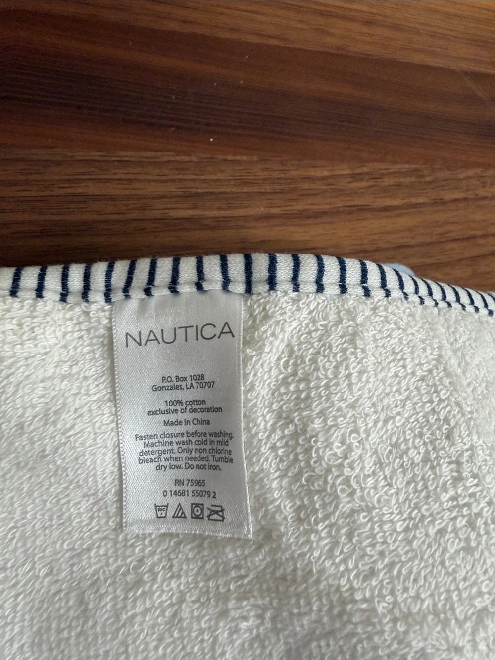 Nautica Baby Whale Stripe Bib Set - Navy & Light Blue
